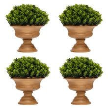 Load image into Gallery viewer, 4 Pack Artificial Boxwood Topiary Trees
