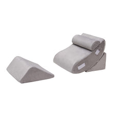 Load image into Gallery viewer, 4 Pieces Bed Wedge Pillow for Back Neck and Leg Pain Relief
