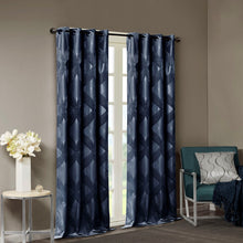 Load image into Gallery viewer, Bentley Ogee Knitted Jacquard Total Blackout Panel SS40-0145 By Olliix
