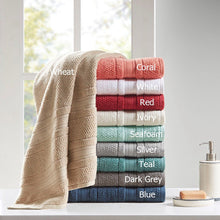 Load image into Gallery viewer, Madison Park Essentials Super Soft 6 Piece Cotton Towel Set Mpe73-668

