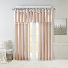 Load image into Gallery viewer, Madison Park Emilia 100% Polyester Twist Tab Lined Window Curtain MP40-6321 By Olliix
