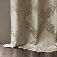 Load image into Gallery viewer, Bentley Ogee Knitted Jacquard Total Blackout Panel SS40-0121 By Olliix
