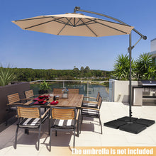 Load image into Gallery viewer, 4 Pieces 13L Cantilever Offset Patio Umbrella Base with Easy-Fill Spouts
