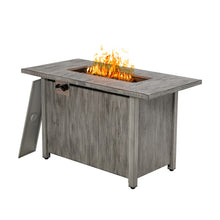 Load image into Gallery viewer, 43 Inch 50 000 BTU Propane Fire Pit Table with Removable Lid-Gray
