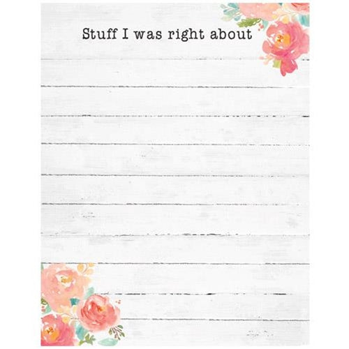 Stuff I Was Right About Mini Notepad  (Pack of 4)