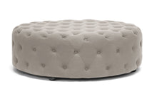 Load image into Gallery viewer, Baxton Studio Cardiff Beige Linen Modern Tufted Ottoman
