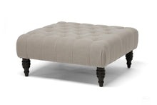 Load image into Gallery viewer, Baxton Studio Keswick Beige Linen Modern Tufted Ottoman
