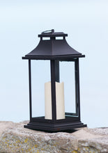 Load image into Gallery viewer, Traditional Black Lantern with LED Candle (Set of 2)
