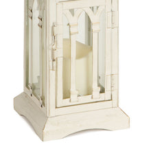 Load image into Gallery viewer, Ivory Metal Lantern with LED Candle (Set of 2)
