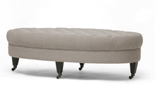 Load image into Gallery viewer, Baxton Studio Brighton Beige Linen Modern Tufted Ottoman
