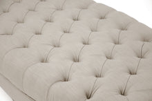 Load image into Gallery viewer, Baxton Studio Brighton Beige Linen Modern Tufted Ottoman
