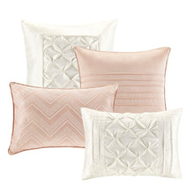 Load image into Gallery viewer, Madison Park Essentials Joella 100% Polyester Tufted 24Pcs Comforter Set - Cal King - Blush MPE10-811 By Olliix
