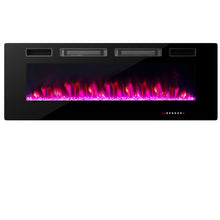Load image into Gallery viewer, 42/50/60/72 Inch Ultra-Thin Electric Fireplace with Decorative Crystals-50 inches

