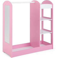 Load image into Gallery viewer, Kids Dress Up Storage with Mirror-Pink
