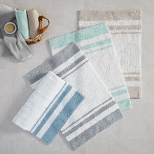Load image into Gallery viewer, Madison Park Spa Cotton Reversible Bath Rug -20X30&quot; MP72-1487 By Olliix

