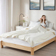 Load image into Gallery viewer, Fleece To Sherpa Heated Blanket - Twin ST54-0106 By Olliix
