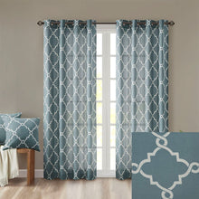 Load image into Gallery viewer, Madison Park Fretwork Print Window Curtain -108" Panel MP40-2026 By Olliix
