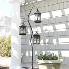 Load image into Gallery viewer, Whimsical Metal Lantern Tree with 3 Candle Holders 6&#39;H

