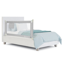 Load image into Gallery viewer, 57 Inch Toddlers Vertical Lifting Baby Bed Rail Guard with Lock-Gray
