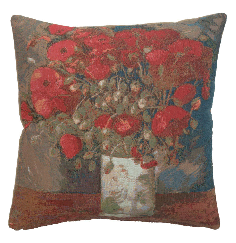 Van Gogh Poppies French Cushion