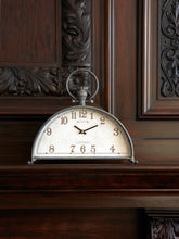 Load image into Gallery viewer, Antique Style Mantle Clock 15&quot;L
