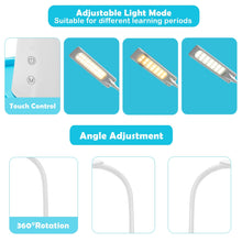 Load image into Gallery viewer, Height Adjustable Kids Study Table and Chair Set with Bookstand-Blue
