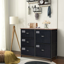 Load image into Gallery viewer, 5-Drawer Storage Dresser for Bedroom  Closet  Entryway-Black
