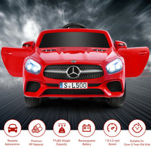 Load image into Gallery viewer, 12V Mercedes-Benz SL500 Licensed Kids Ride On Car with Remote Control-Red
