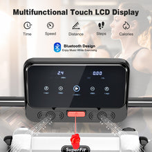 Load image into Gallery viewer, 2.25 HP Electric Motorized Folding Running Treadmill Machine with LED Display-White
