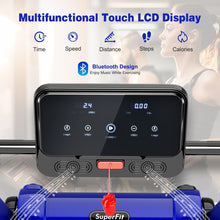 Load image into Gallery viewer, 2.25 HP Electric Motorized Folding Running Treadmill Machine with LED Display-Navy

