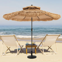 Load image into Gallery viewer, 9 Feet Thatched Tiki Umbrella with 8 Ribs
