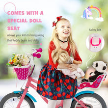 Load image into Gallery viewer, Kids Bicycle with Training Wheels and Basket for Boys and Girls Age 3-9 Years-14&quot;
