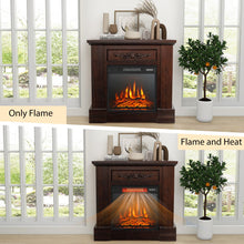 Load image into Gallery viewer, 1400W TV Stand Electric Fireplace Mantel with Remote Control-Natural
