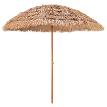 Load image into Gallery viewer, 8 Feet Patio Thatched Tiki Umbrella Hawaiian Hula Beach Umbrella
