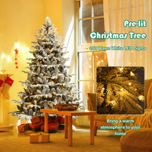 Load image into Gallery viewer, 6 Feet Pre-lit Artificial Christmas Tree with 260 LED Lights
