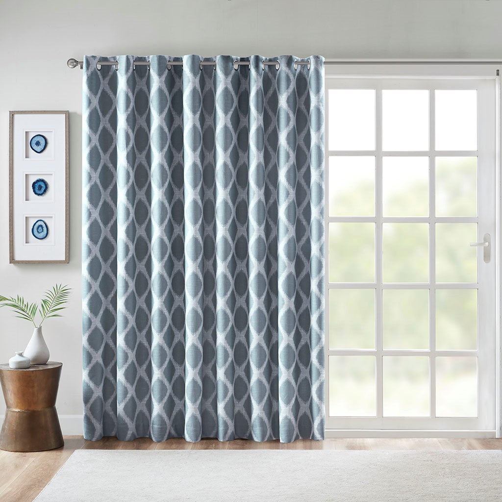 Blakesly Printed Ikat Blackout Patio Curtain - SS40-0183