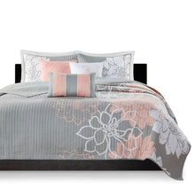Load image into Gallery viewer, Lola 6 Piece Reversible Cotton Printed Coverlet Set - Full/ Queen MP13-6834
