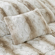 Load image into Gallery viewer, Faux Fur Comforter Set - Madison Park Zuri 4Pc  - King MP10-4861 By Olliix
