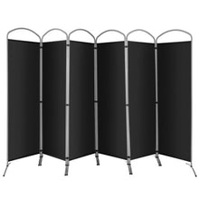 Load image into Gallery viewer, 6.2Ft Folding 6-Panel Room Divider for Home Office Living Room-Black
