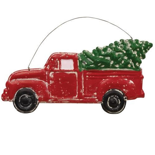 Metal Red Truck Hanger (Pack of 2)