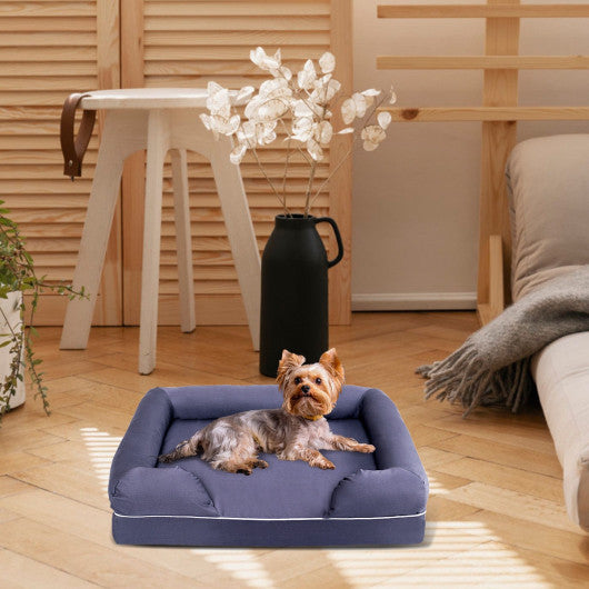 Comfortable Solid Memory Foam Dog Sofa Bed-S