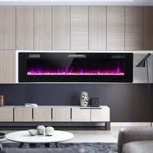 Load image into Gallery viewer, 60 Inches Ultra-thin Electric Fireplace with Remote Control and Timer Function
