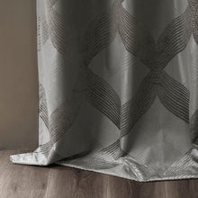 Load image into Gallery viewer, Bentley Ogee Knitted Jacquard Total Blackout Panel SS40-0064 By Olliix

