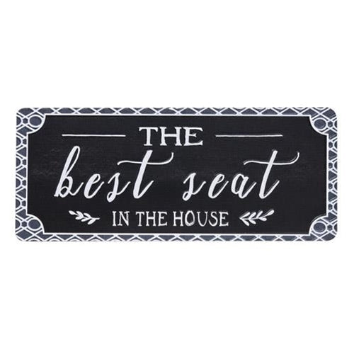 Best Seat in the House Metal Sign (Pack of 2)