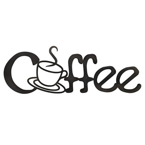 Coffee Metal Cutout Sign