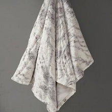 Load image into Gallery viewer, Beautyrest Zuri 100% Polyester Marble Faux Fur Heated Throw BR54-1371 By Olliix
