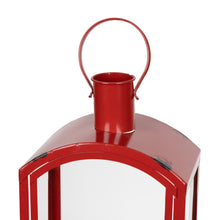 Load image into Gallery viewer, Rustic Red Curved Top Lantern (Set of 3)
