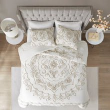 Load image into Gallery viewer, Violette 3 Piece Tufted Cotton Chenille Comforter Set King/Cal King MP10-7141 By Olliix
