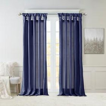 Load image into Gallery viewer, Madison Park Emilia 100% Polyester Twist Tab Lined Window Curtain MP40-6317 By Olliix
