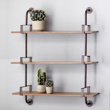 Load image into Gallery viewer, Triple Shelf Wall Rack 34.25&quot;H
